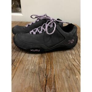 Kuru Chicane Lace Up Hiking Shoes Size 8.5 Gray Violet Leather
